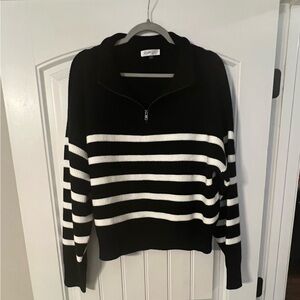 Rielle Quarter Zip Wool Sweater